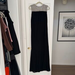 Raoul Black Dress with Silver Detailing